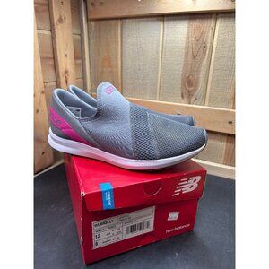 New Balance Fuelcore Nergize Womens Slip-On Sneakers Size 12 Gray Pink Comfort